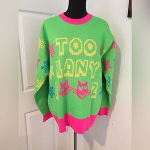 too many cats sweater